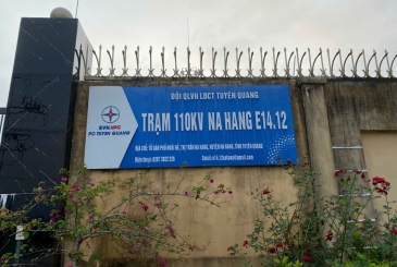 Công trình: Sửa chữa thay thế OLTC MBA 110kV-25MVA trạm 110kV Na Hang - Tuyên Quang
